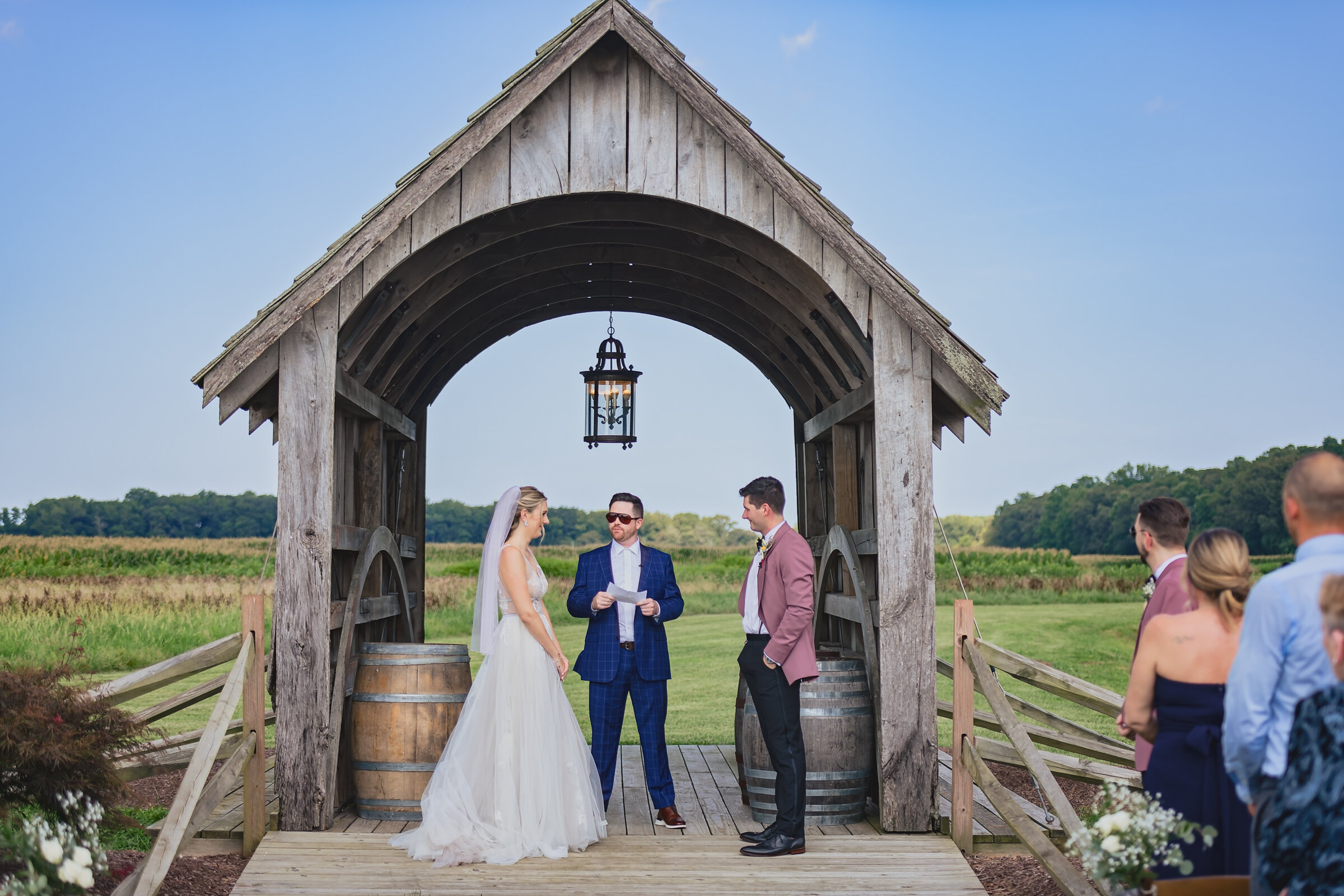 Bristol, Connecticut outdoor wedding ceremony